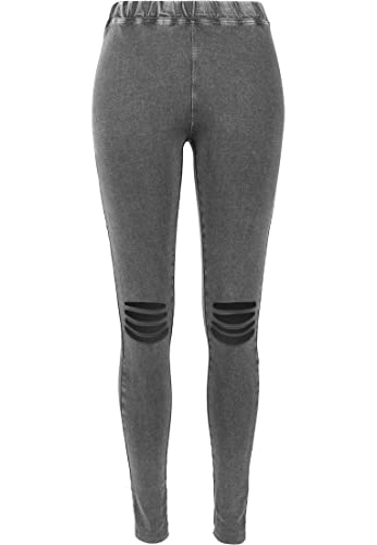 Produktbild: urban classics damen leggings dunkelgrau cutted knee x-small