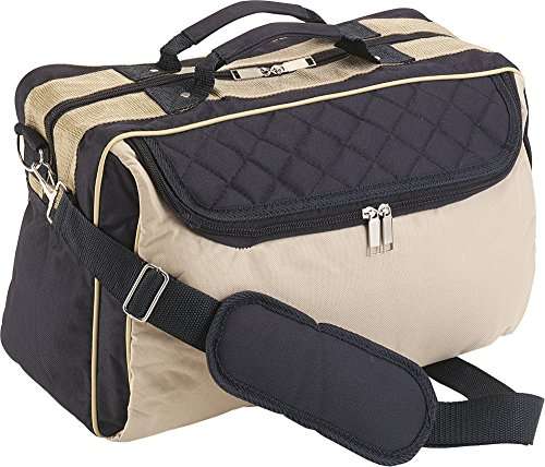 reisetasche umhängetasche vintage sand-blau flugtasche