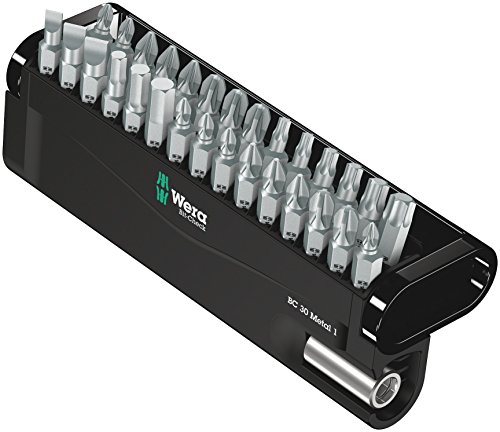Produktbild: wera bit-sortiment 30-teilig, bit-check 30 metal für schraubenzubehör