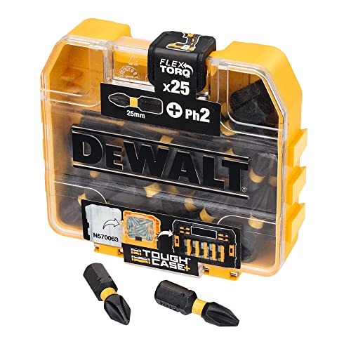 dewalt schrauberbit-set dt70555t, 25 mm, ph2, 25 stück in tic tac box, extrem widerstandsfähig