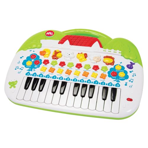 simba tier-keyboard abc mit sounds und funktionen, 28x39cm, ab 3 jahre