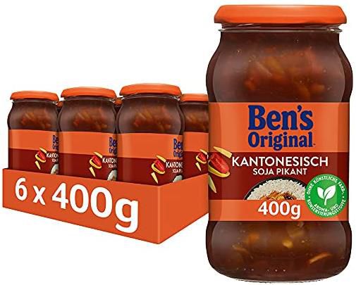 ben's original kantonesisch soja sauce pikant 6er pack 400g 11,78