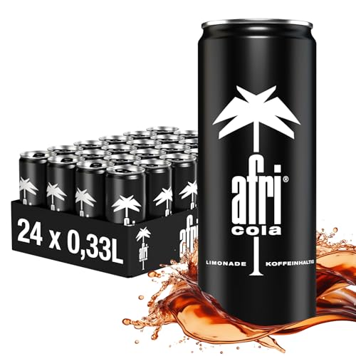 afri cola - erfrischende koffeinhaltige Cola in Dose, 24 x 330 ml, einweg