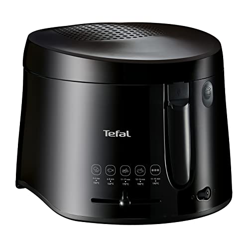 tefal fritteuse maxi fry, cool wall technologie, 1,2 kg, einklappbarer griff, schwarz