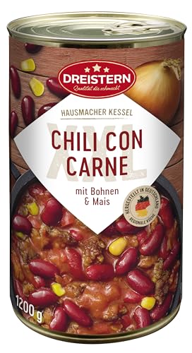 DREISTERN Chili con Carne 1200g, pikante Eintopf mit Bohnen und Mais