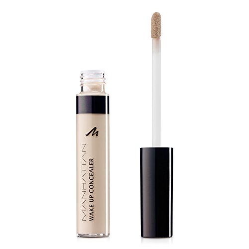 manhattan wake up concealer flüssig, augenringe und rötungen abdecken, naturel 1, 7ml
