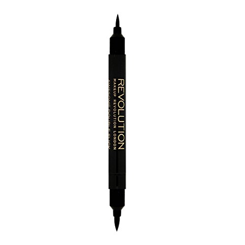 makeup revolution dual liquid eyeliner, thick & thin, 1ml