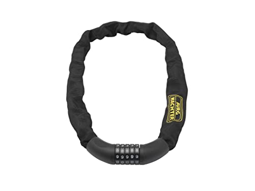 burg wächter fahrradschloss vierkantkette mit zahlencode, 280 c 90, schwarz