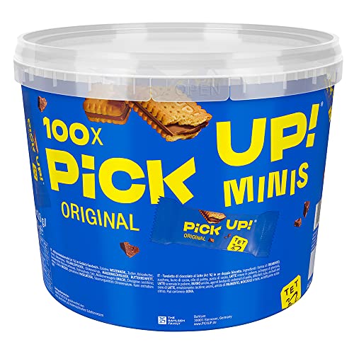 pick up! minis mini-keksriegel mit schokolade, 1 x 1.06 kg, 100 portionspackungen