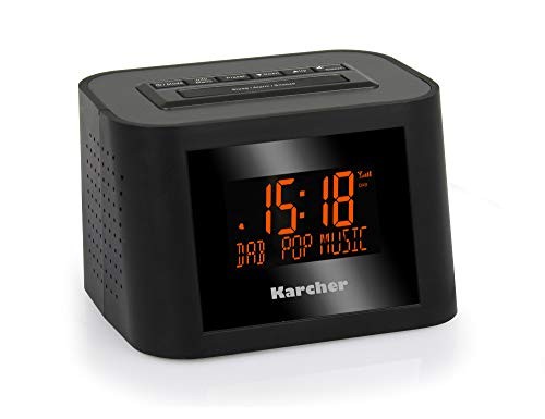Kärcher DAB 2420 Stereo-Radiowecker DAB+/UKW, Dual-Alarm, Sleep-Timer
