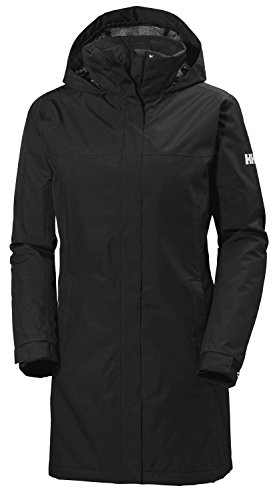 helly hansen damen regenmantel jacke wasserdicht isoliert schwarz m