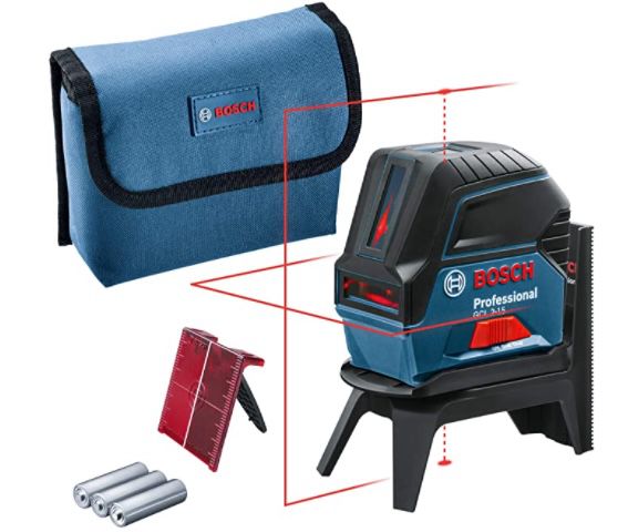 bosch gcl 2-15 kreuzlinienlaser mit tasche für 99,99 euro statt 117 euro