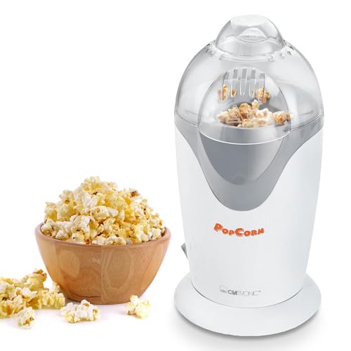 clatronic popcorn maker, popcornmaschine für kalorienbewusste zubereitung, inkl. portionierschale