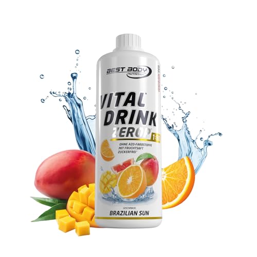 vital drink zerop brazilian sun, best body nutrition, zuckerfrei, 1000 ml