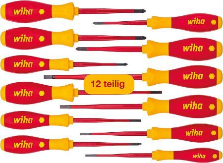 wiha elektriker schraubendreher set 12-teilig für 54,99 euro statt 63 euro