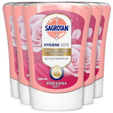 sagrotan nachfüller rose shea 5er pack 250ml ab 12,27