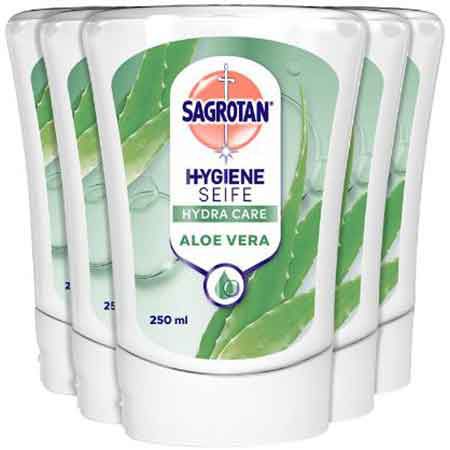 sagrotan no-touch nachfüller aloe vera 5er pack 250ml ab 11 euro