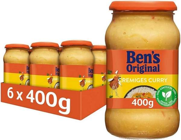 Produktbild: 6x Ben's Original Cremige Curry Sauce 9,79 (statt 17)