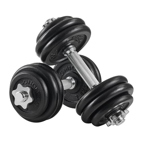 Produktbild: SONGMICS Hanteln verstellbar, Gusseisen Hantelset für Fitness, Zuhause, Workout