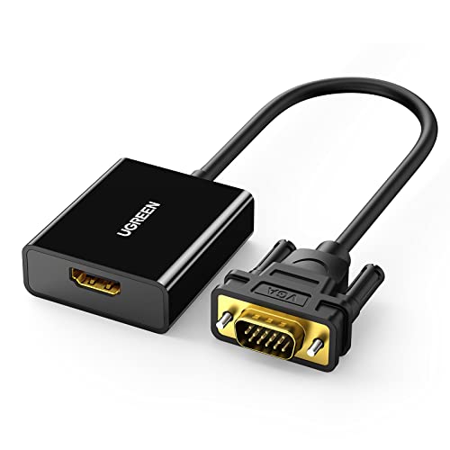 Produktbild: ugreen hdmi auf vga adapter 1080p mit audio für raspberry pi, tv stick, grafikkarte