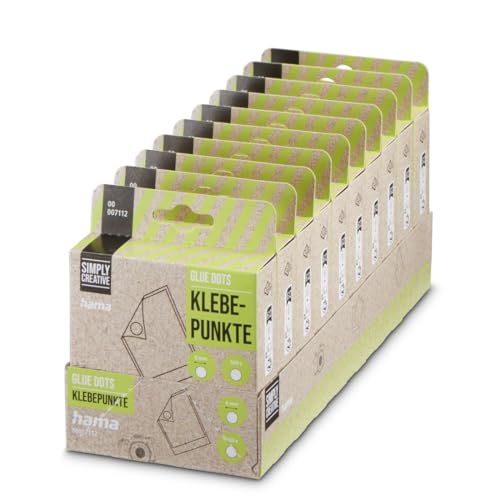 Hama Klebepunkte 300 Stück, doppelseitig selbstklebend, rund  6 mm, transparent