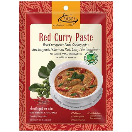 12er Pack Aromax rote currypaste 50g für 5,41 statt 10