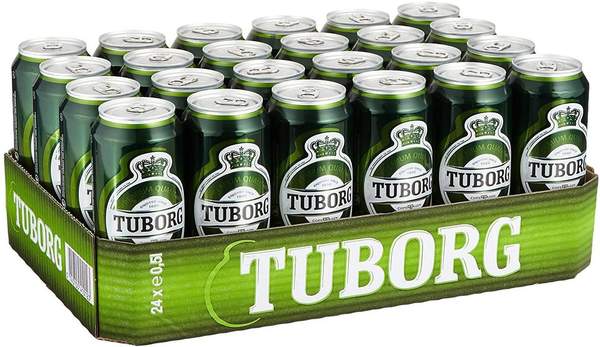 tuborg pilsener 0,5l dosenbier 24er pack, 14,24 statt 19, 0,59 pro dose