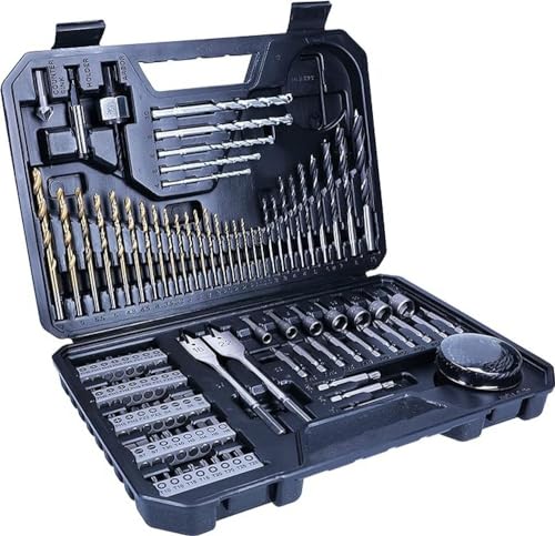 bosch bohrer- und bit set 103tlg v-line titanium, für holz, stein, metall