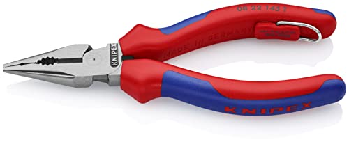 KNIPEX Spitz-Kombizange atramentiert mit Mehrkomponenten-Hülle, Befestigungsöse