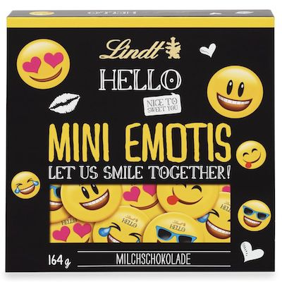 lindt hello mini emotis schokolade 164g für 5,39 statt 7