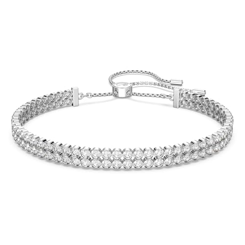 swarovski armband weiss rhodiniert, elegantes design für jeden anlass