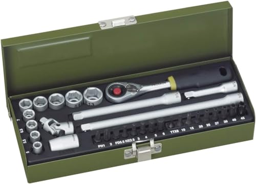 feinmechaniker werkzeug-set 32-teilig mit micro-kompaktratsche von proxxon