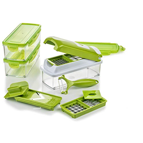 genius nicer dicer smart gemüseschneider 13 teilig mandoline obst und zwiebelschneider