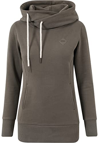 Produktbild: Urban Classics Damen Kapuzenpullover Hoody Long Logopatch, X-Small, Olive 176
