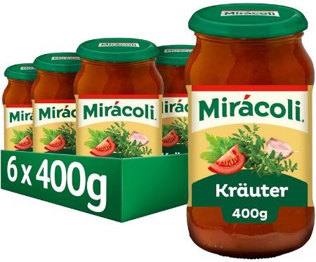 6er Pack Miracoli Kräuter Pasta Sauce 400g
