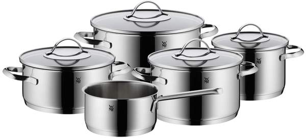 wmf aparto 5-teiliges kochgeschirr-set cromargan edelstahl für 127,49