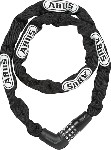 kettenschloss abus steel-o-chain 5805c 110 cm, 5 mm stahlkette, sicherheitslevel 4