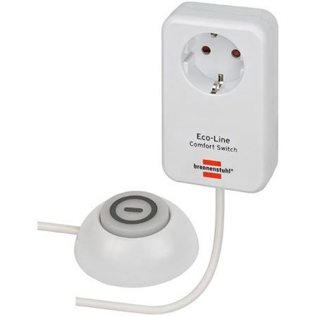 Produktbild: Brennenstuhl Eco Line Comfort Switch Adapter, 9-fach, schwarz