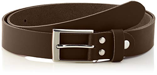 vascavi ledergürtel echt leder 3 cm breit 95 cm dunkelbraun hüftgürtel jeansgürtel