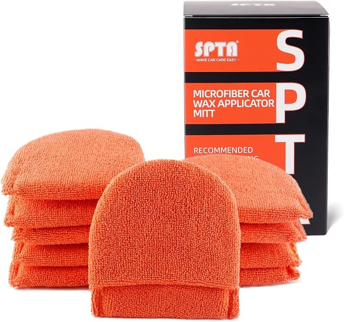 mikrofaser wachs applikator 10 pcs spta detail pads mit fingertasche für autos