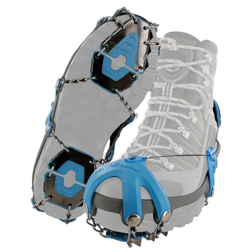 yaktrax summit steigeisen grödel mit kohlenstoffstahl spikes und edelstahl-kettengliedern