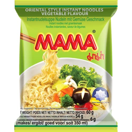 mama instant pasta mit gemüse, 60 g, für schnelle zubereitung