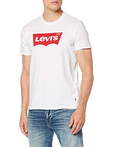 Produktbild: levi's herren t-shirt batwing logo weiß set-in neck xxS
