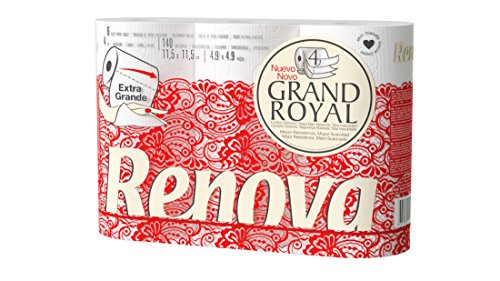 renova toilettenpapier 4-lagig grand royal 6 rollen large