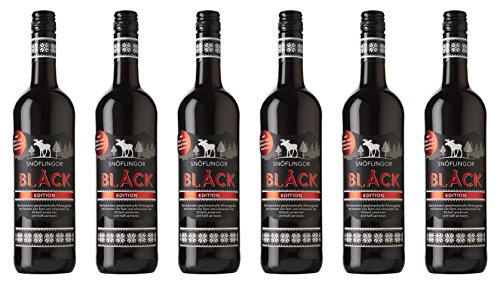 wintergetränk snöflingor black edition 6x 0,75l