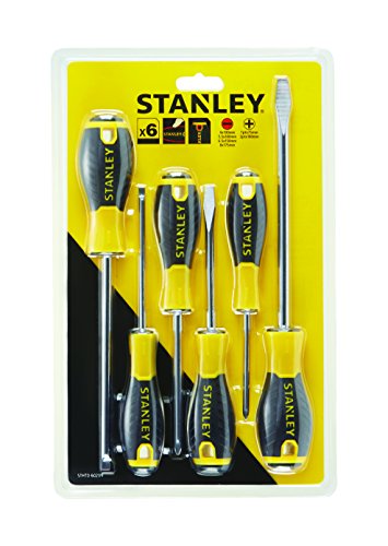 Produktbild: Stanley Tools PH/SL Essential Schraubendreher Set 6-tlg. Gelb/Schwarz