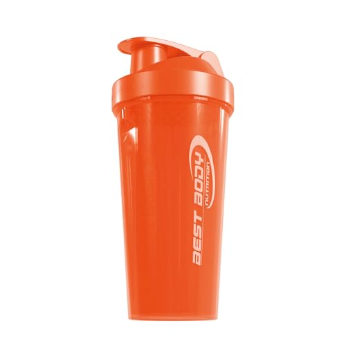 eiweiß shaker 700 ml orange von best body nutrition, auslaufsicher, bpa-frei, spülmaschinengeeignet