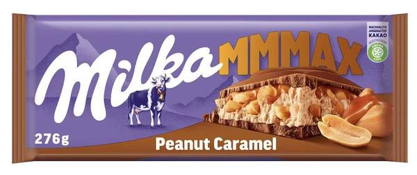 milka schokolade 276g erdnüsse karamell großtafel 3,13 (statt 5)