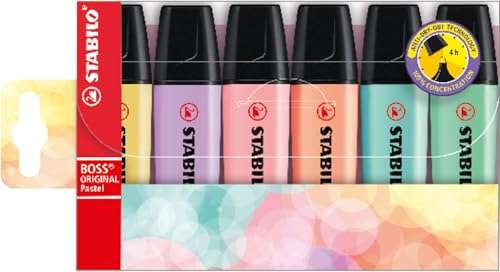 stabilo boss original textmarker pastel 6er pack