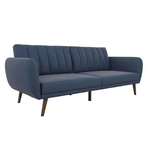 Produktbild: schlafsofa novogratz brittany leinen marineblau modernes design couch